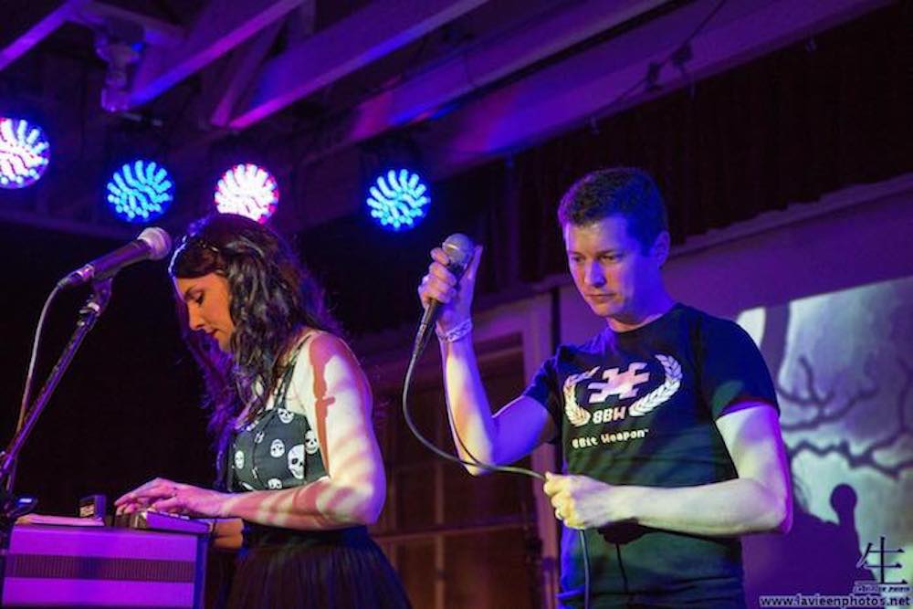 TwinGalaxies's tweet photo. #Chiptune duo Michelle and Seth Sternberger of @8bitweapon delve into their catalogue for a musical antidote during trying times.🎶

Read More: https://t.co/twHl5MoFzV https://t.co/CtNX8OMBlI