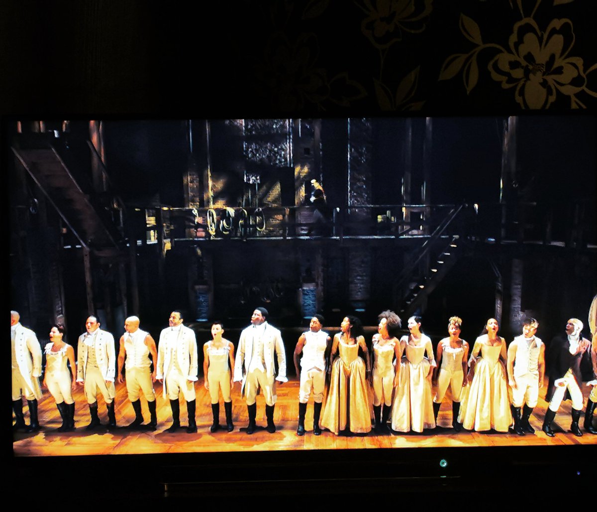 Lauzm1's tweet photo. Started watching a random film but a night on my own calls for @HamiltonMusical. Feel like I'm part of the company at this point 😂 #hamiltonfilm #Hamilton #HamiltonMusical https://t.co/bRXpAYaXgf
