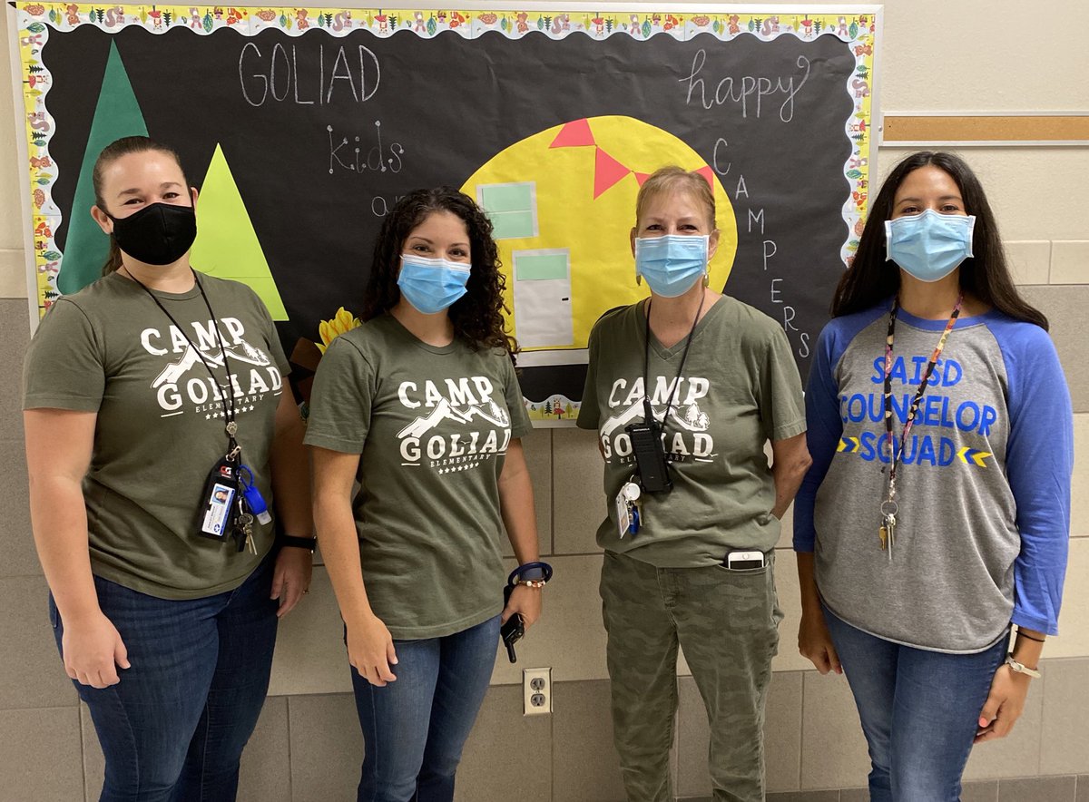 It’s always a great week <a href="/1GoliadSAISD/">Goliad Elementary </a> with these amazing ladies. Blessed to serve alongside them. #servingsaisd2020