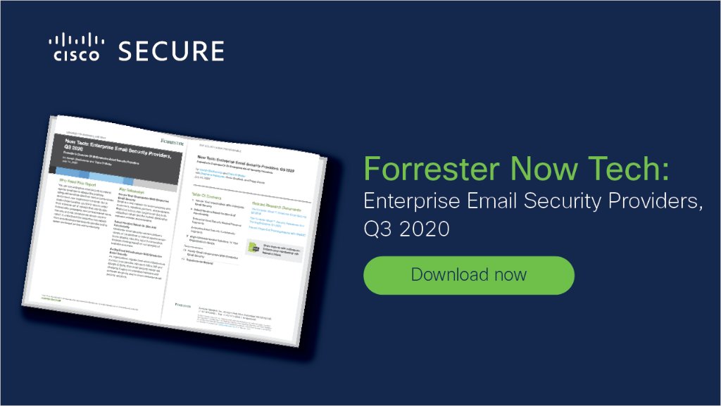 CiscoSecure's tweet photo. The Enterprise Email Security market is full of vendors, read the @forrester Now Tech for Enterprise Email Security Providers to find out why Cisco Email Security is right for you.
#EmailSecurity #CiscoEmailSecurity #forrsecurity
https://t.co/mmb6L7FmiY https://t.co/ZGaGrwctob