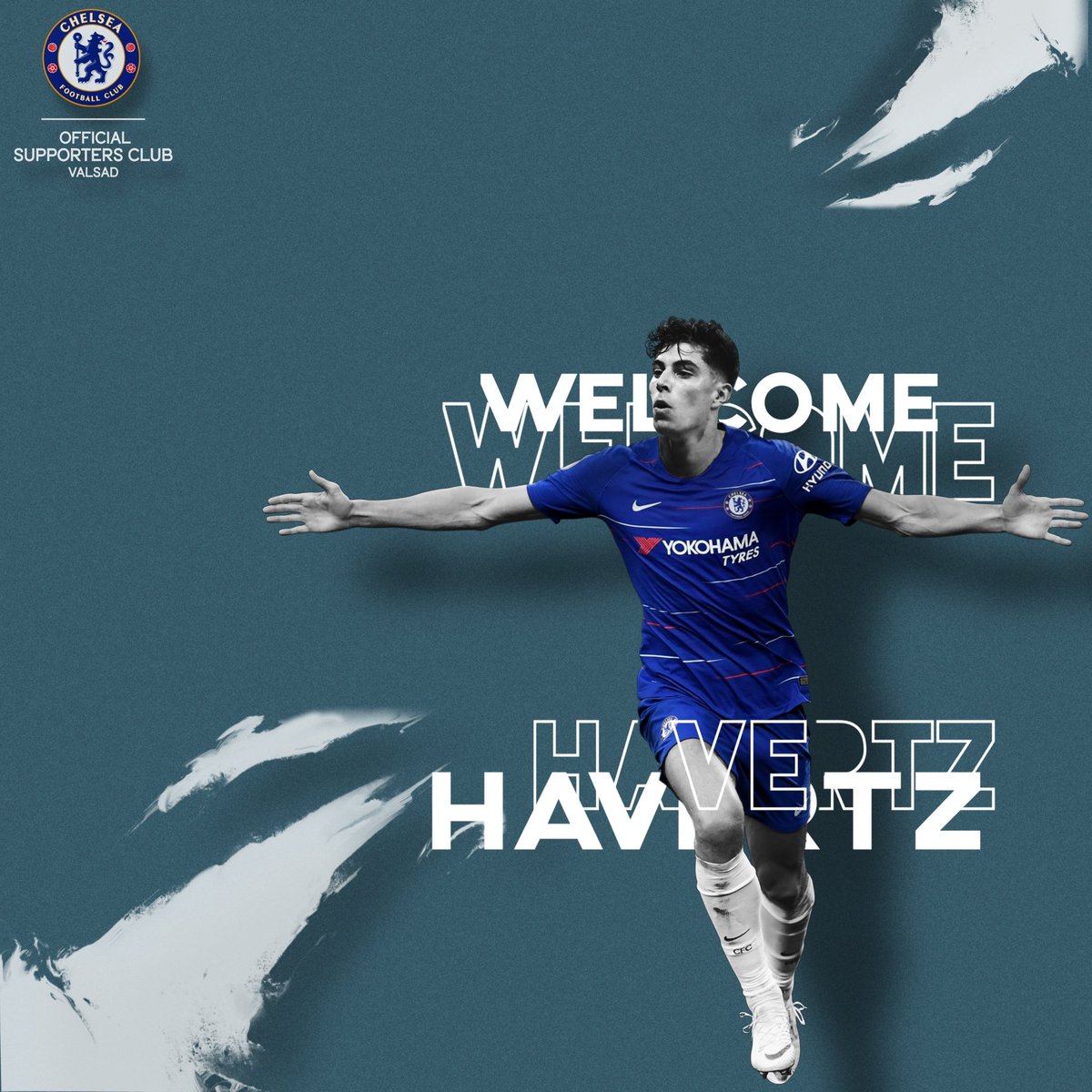 thedhoklaverse's tweet photo. Can't wait to chant "KAI PO CHHE" whenever @kaihavertz29 scores a goal💙

#HiKai #KaiIsBlue #CFC #KTBFFH https://t.co/I31jpl3E05