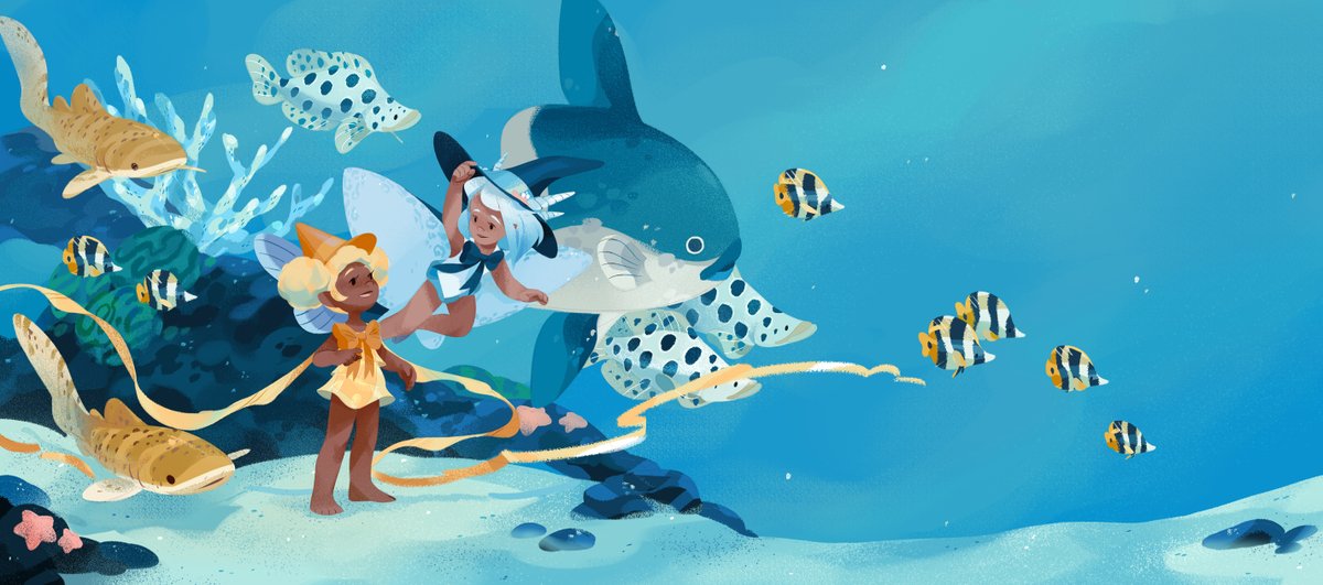 CitrusFoam's tweet photo. @/bighippoart came up with #GetYourArtUnderwater, aka the best hashtag ever so you know I had to jump on it🌊 https://t.co/KK33e56VV7