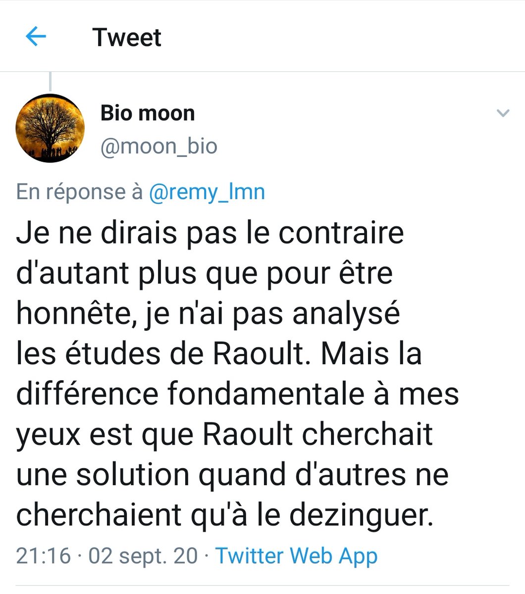  @moon_bioPrix Calomnie 2020, complot. Prof d'SVT dont vous acceptez sa publication sur les Prevotellas (rien à voir avec la Covid19) mais depuis pas de nouvelle, délaissement ? Il est en roue libre, s'exprime sur des sujets qu'il avoue ne pas maîtriser. https://www.google.com/amp/www.francesoir.fr/amp/article/prevotella-et-covid-19-la-science-appartient-tout-le-monde-par-bio-moon