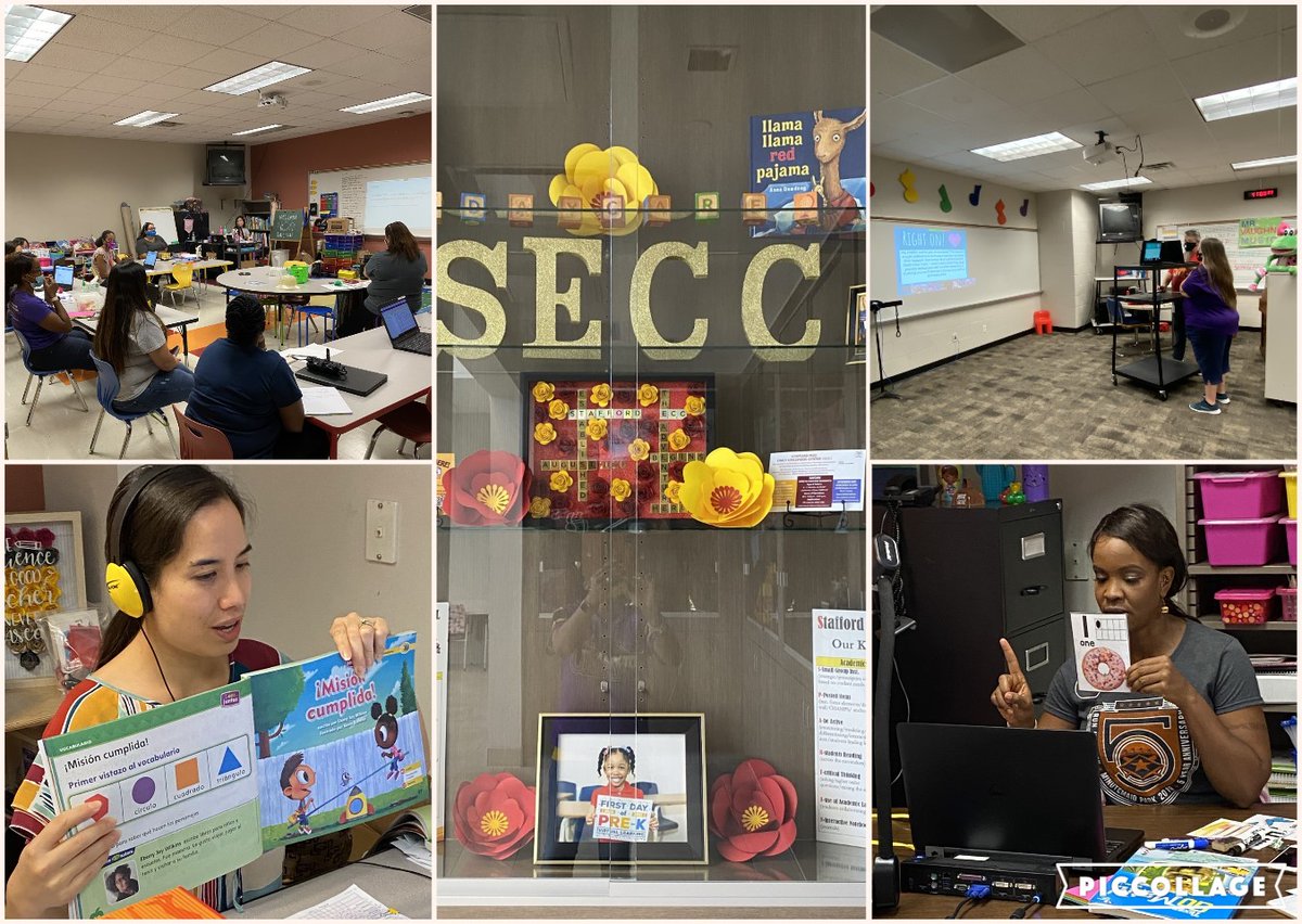 SMSDECC's tweet photo. Stafford ECC teachers working hard to provide students with quality virtual learning experiences. #3WeeksStrong @SMSDECC @TwylaHynes @StaffordMSD https://t.co/mfimSTlaOf