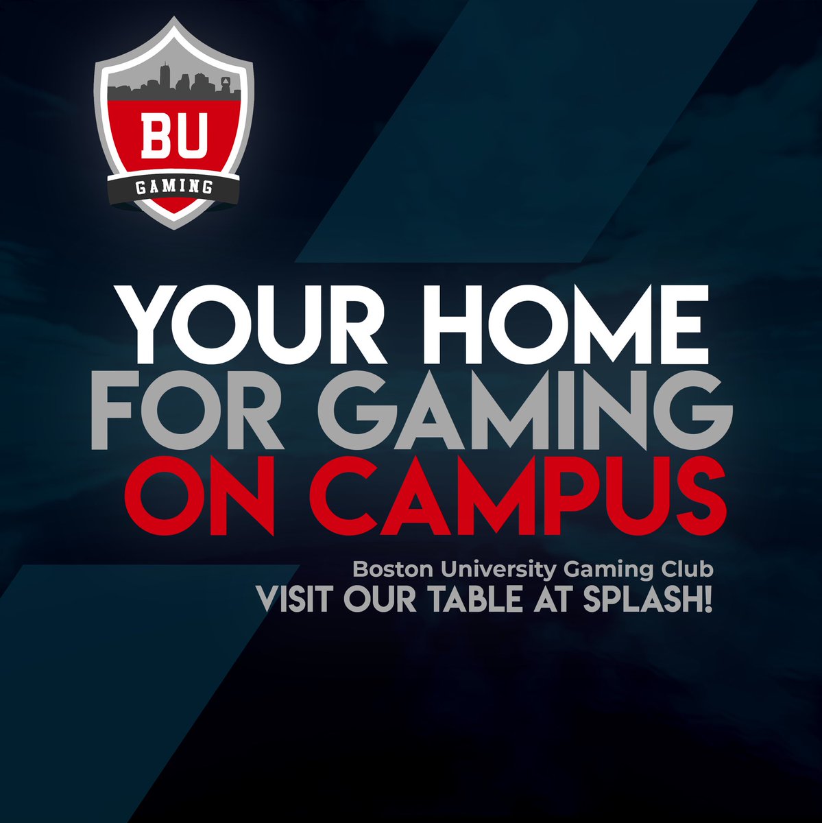 TheBUGamingClub's tweet photo. Come by our table tomorrow at splash! #bostonuniversity #splash2020 https://t.co/AC9djeOwrQ