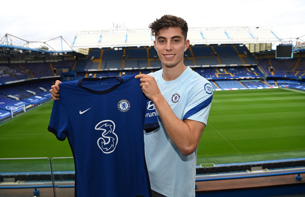 ChelseaFCinUSA's tweet photo. .@kaihavertz29 and Stamford Bridge. 

That's it, that's the tweet. #HiKai https://t.co/Cjq9bCV7Nb