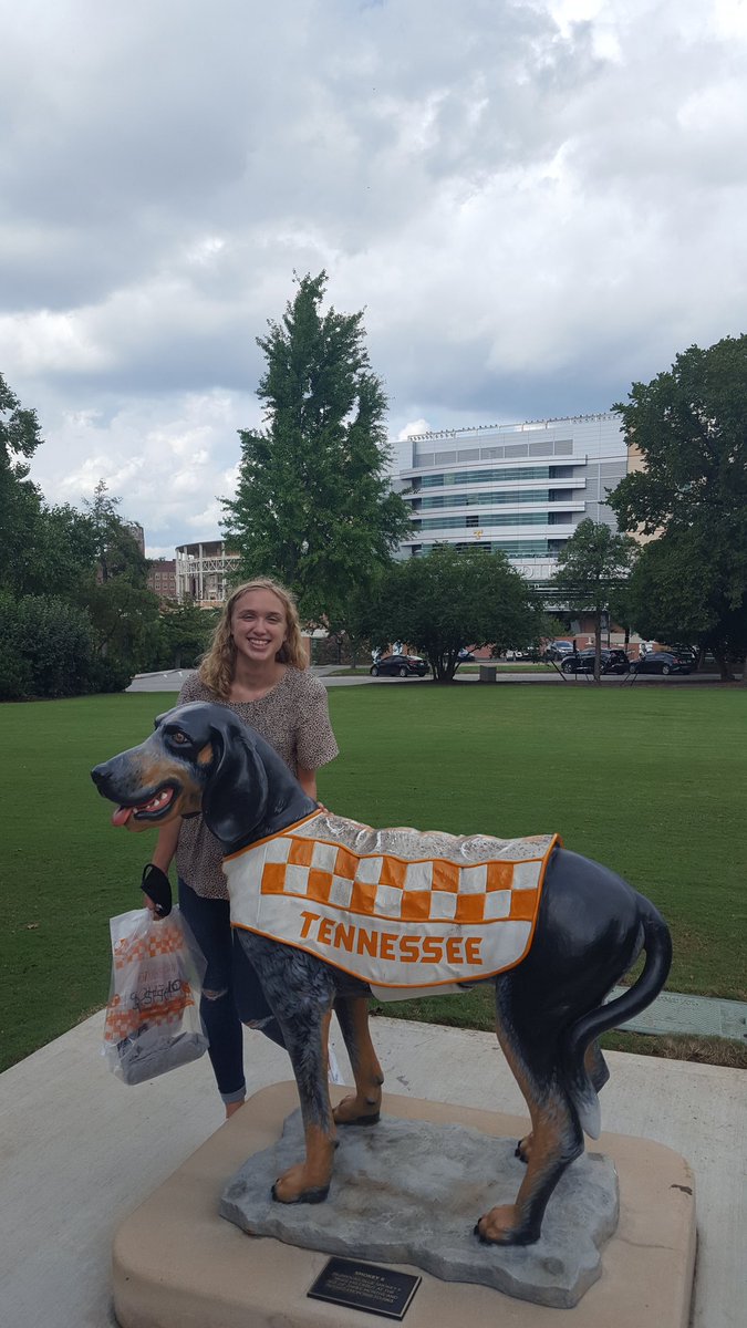settysix's tweet photo. College visit #2 is complete.  If I had to guess, I'd say there will be a lot more orange in Aislen's wardrobe next year. https://t.co/U9uX5PD6tC