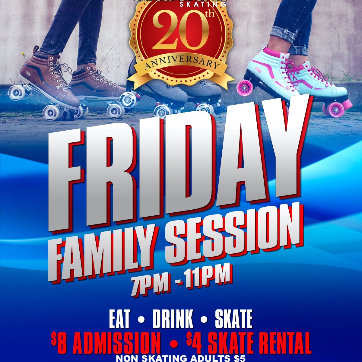 EricBlack41's tweet image. ****Tonight**** 7pm-11pm Family Session &amp;amp; 11:45am-4am Labor Day Weekend Late Night Adult Skate @ Cascade Skating Rink - mailchi.mp/07a12cce8715/4…