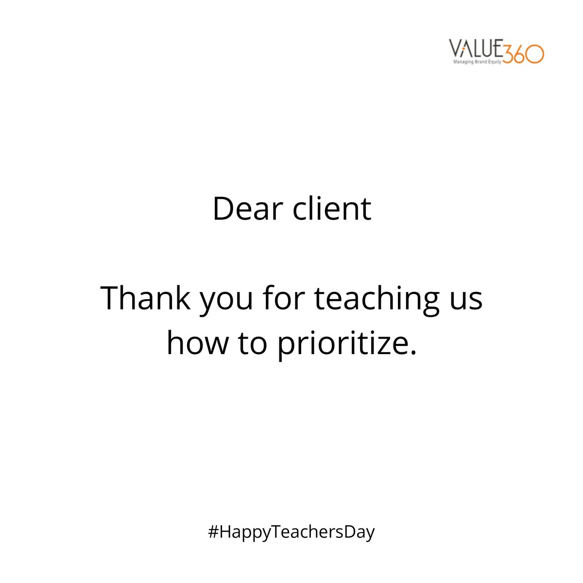 value_360's tweet photo. Cheers to our favorite teacher, mentor, guru and guide.
#HappyTeachersDay!
#AgencyLife #ClientLoveDiaries #ClientAgencyRelationship #clients #socialmediamarketing #socialsamosa #socialmediatrends #socialmediaagency https://t.co/ngGDDfwHk1