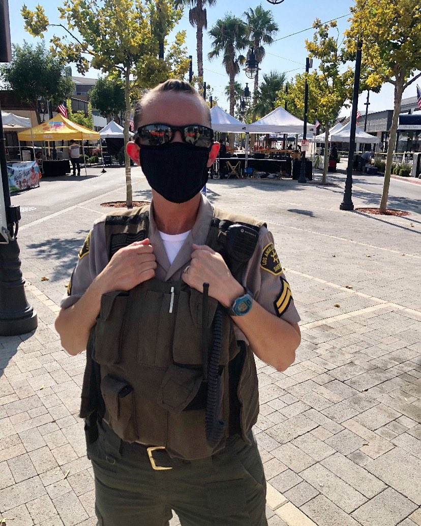 LANLASD's tweet photo. It's going to be a HOT weekend AV. 
Not just regular hot, but hot hot. 

Stay hydrated, don't leave 2 legged or 4 legged kids in the car, check on your elderly neighbors, wear your mask &amp; sunscreen &amp; please DON’T drink &amp; drive.

#LASD #AV41 #myherowearsabadge #LaborDayWeekend https://t.co/uT9X4ZKLu4