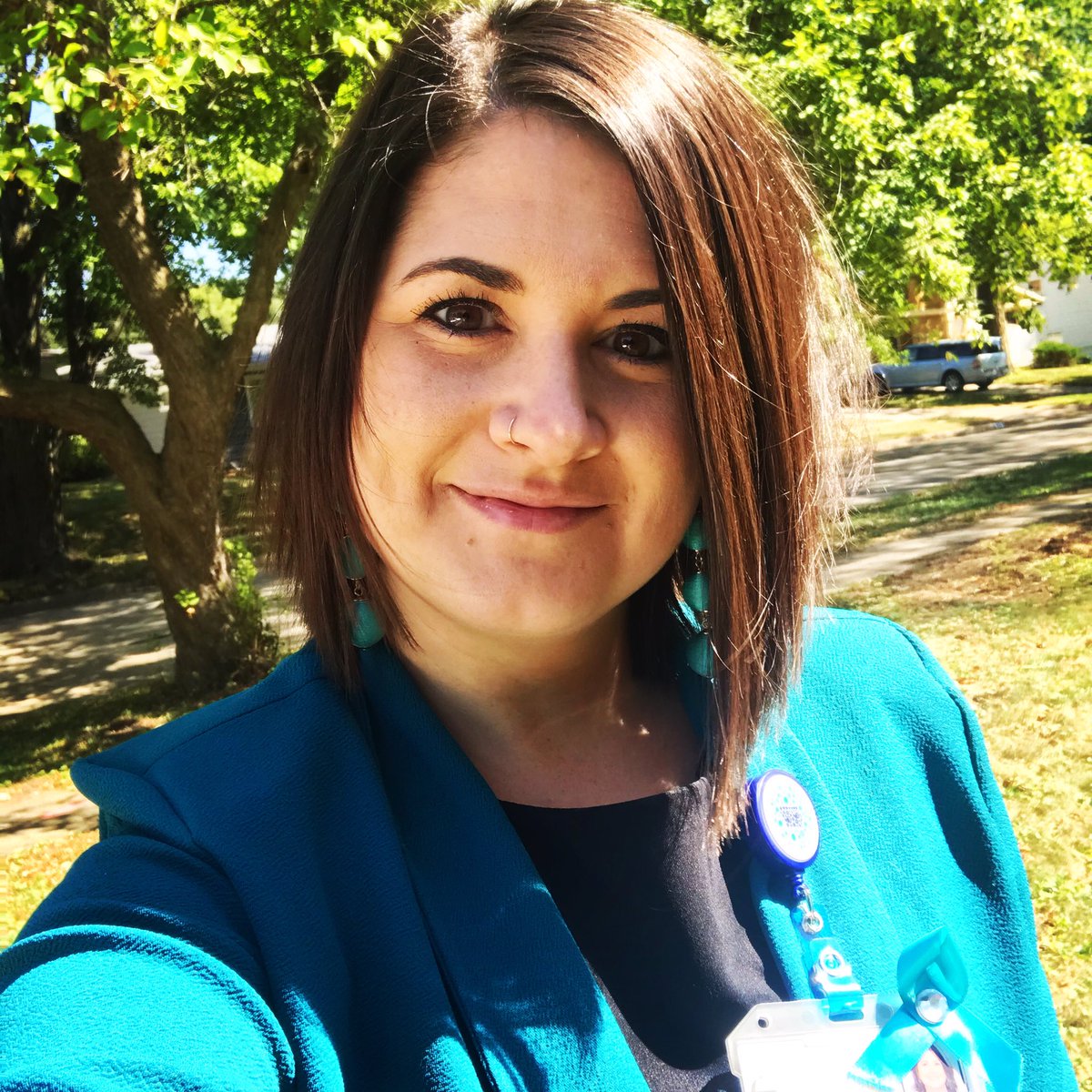 Bridget_Toomey_'s tweet photo. Today is National Wear Teal day!!! Let me see your teal for ovarian cancer awareness month!! ..โฆ.........................................................#ocrahope #ocram #ovariancancerawareness #ovariancancerawarenessmonth #tealaction #whyteal https://t.co/4PlRy16C3z
