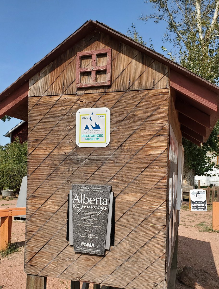 We're super proud to be a Recognized Museum with <a href="/AlbertaMuseums/">Alberta Museums Assn</a>. Check out our shiny new sign!!