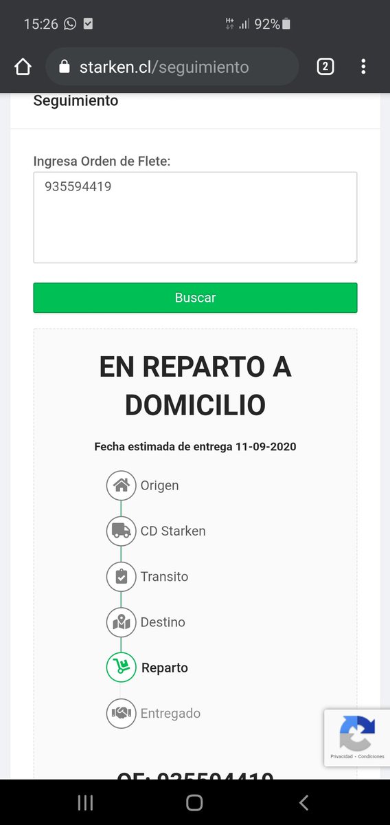 DavidCeatolei's tweet photo. @StarkenCL se supone que mi pedido llega hoy pero no ha dado señal hasta el momento https://t.co/rNMv43FHTF