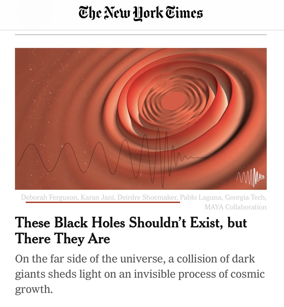 AstroKPJ's tweet photo. "These Black Holes Shouldn’t Exist, but There They Are."
And here we are! #FramingThis https://t.co/9yrrtAxKXy