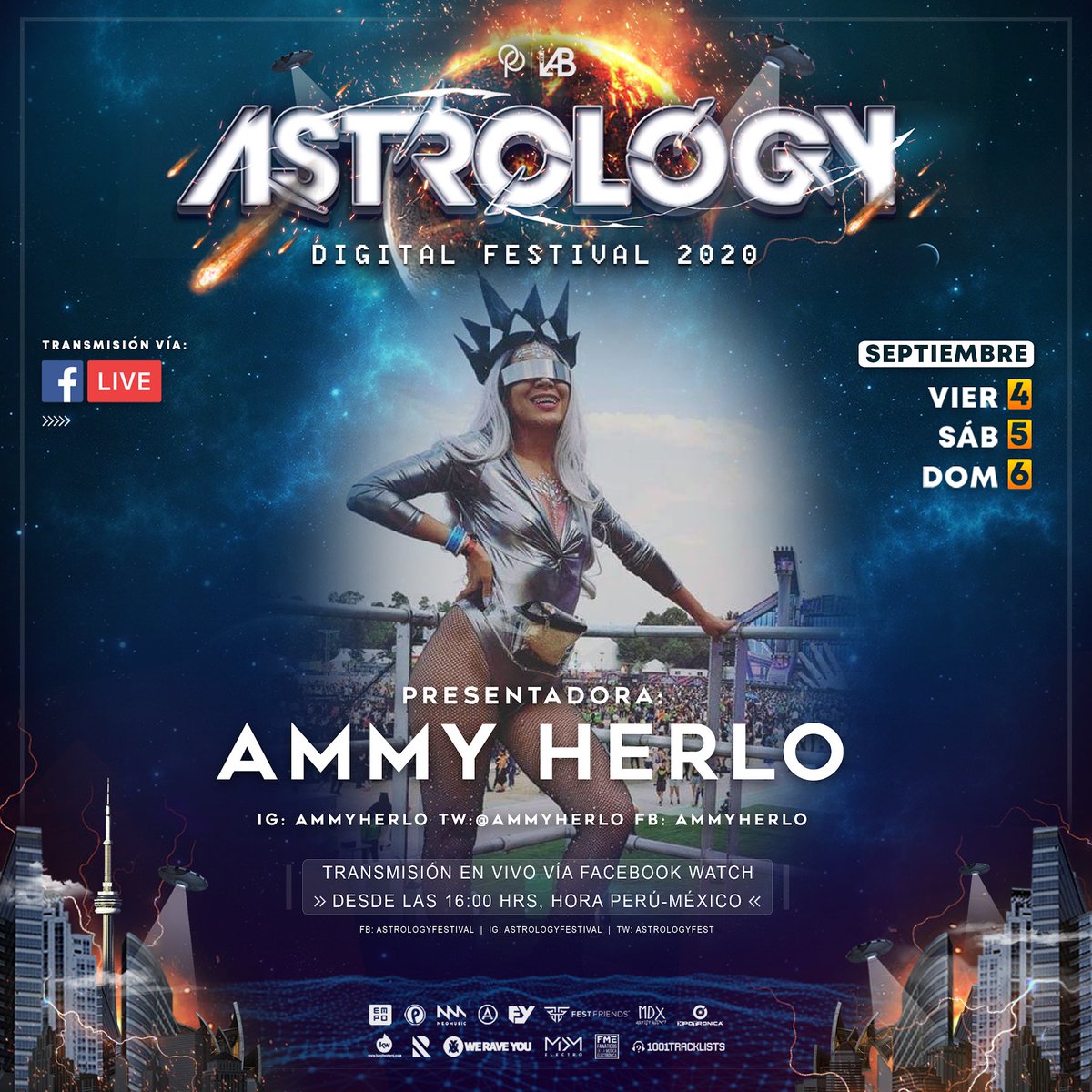 AstrologyFest's tweet photo. ¡Con ustedes: @AmmyHerLo , una de nuestro elenco de presentador@s para esta quinta edición de @AstrologyFest 🚀💥
. 
¿Están listos para un fin de semana lleno de mucha energía? 🙌🏾

Únete al evento: https://t.co/0Hk2oObmJt

Produce:
🌡 @LabTalents  @OperaEntmt 

#YoSoyAstrology https://t.co/OPZ8xwgjOW