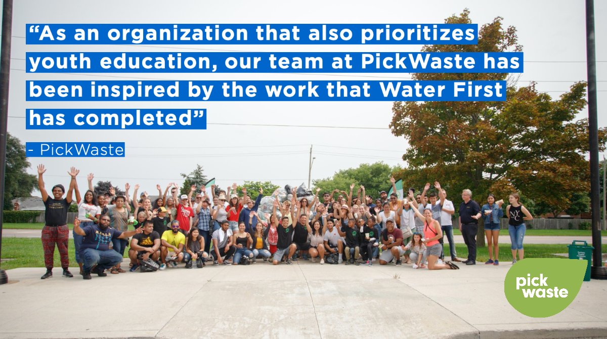 waterfirstngo's tweet photo. Throughout September, @Pickwaste will be supporting Water First through a Water Sustainability Campaign. The community clean-up initiative involves spreading awareness about pollution while picking garbage and litter. 100% of the proceeds will be going to Water First! https://t.co/4m8sdmUPOD
