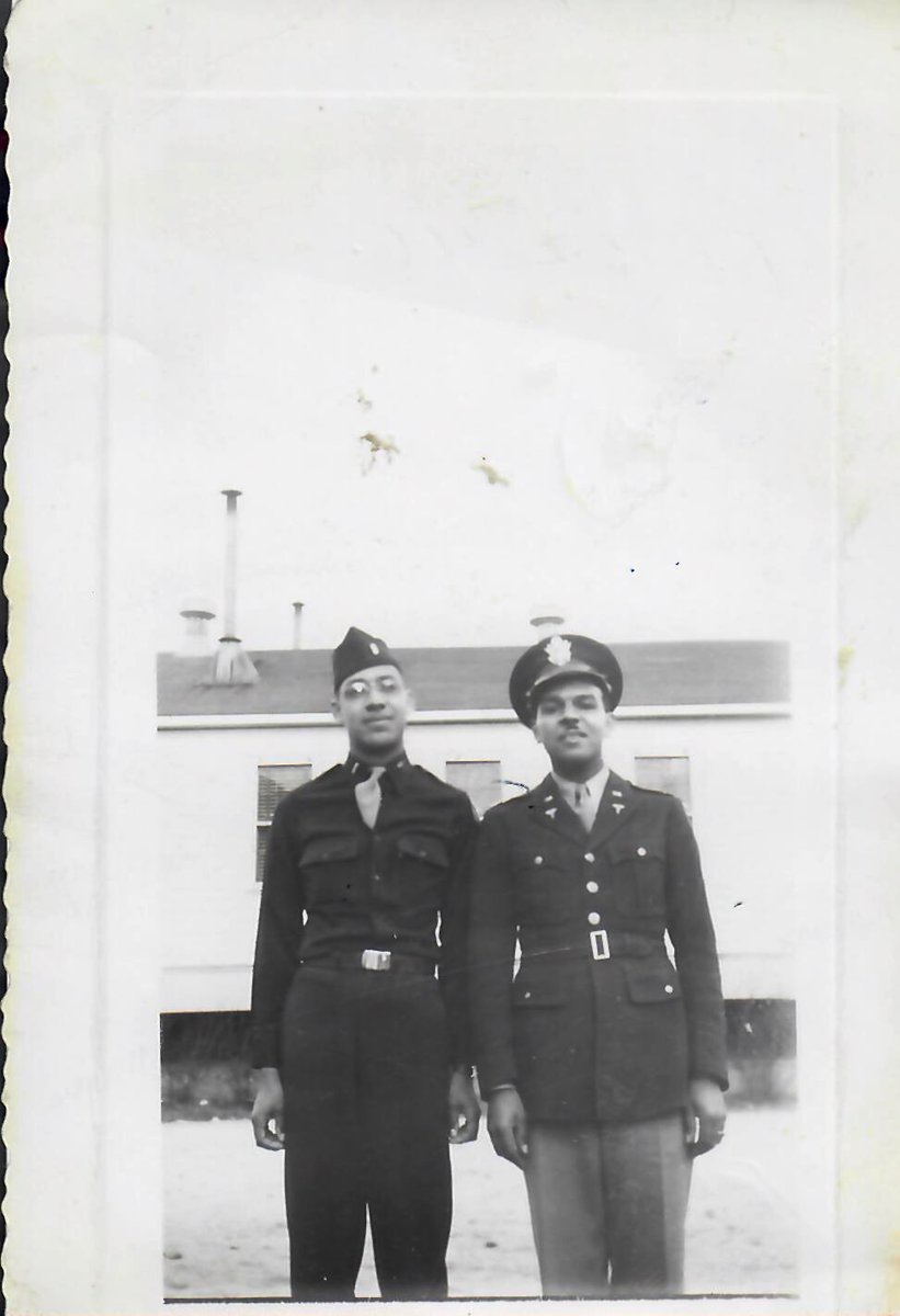 AmbassadorRice's tweet photo. My uncles, Dr. Leon Dickson, MD and Dr. David Dickson, PhD. Two “suckers” who served our nation nobly in WWII, despite being compelled to serve in a segregated military. https://t.co/YOy4vPRHhB