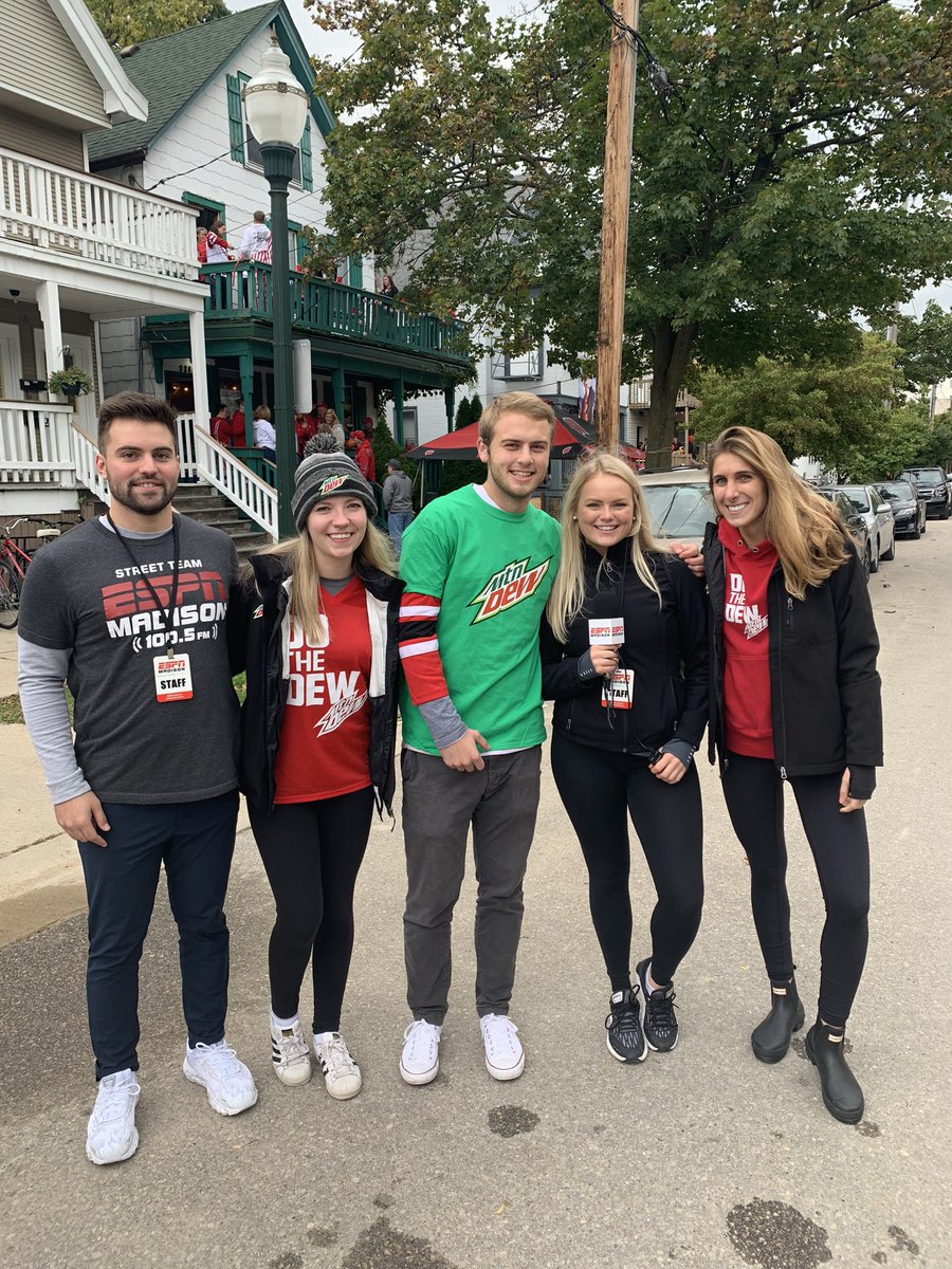 ESPNMadison's tweet photo. Today would have been our first #WCGD of 2020 ☹️ Here’s a #FBF of some of our favorite memories from last year. #DewGameDay https://t.co/LAmhWLbGap