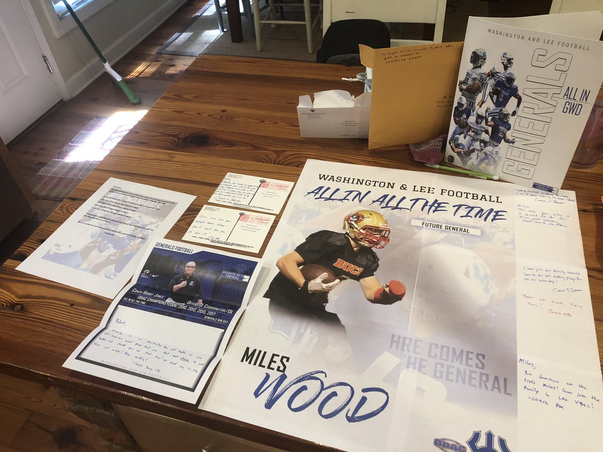 MilesWood16's tweet photo. Really appreciate all the love! @WashandLeeFB @coach_vj @CoachJones_WL @CoachOB_WL @coachlerose https://t.co/lVEsUCwiPb