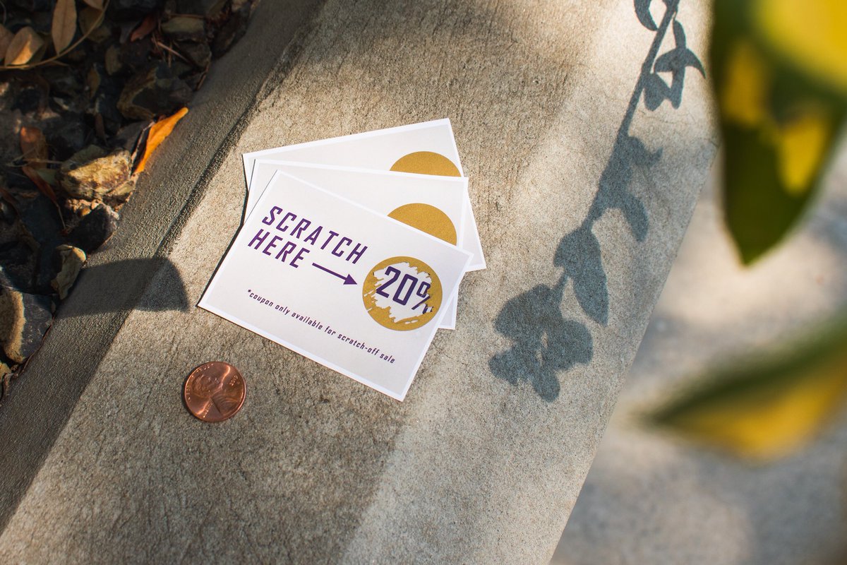 yotestore's tweet photo. Labor Day Scratch-Off Sale!

This Monday, September 7th, stop by the College Store and grab a scratch-off card that can save you up to 40% on your entire purchase!

The card can only be used on Labor Day and CAN be applied with our 20% off clearance sale! https://t.co/In6IhZ7K2G