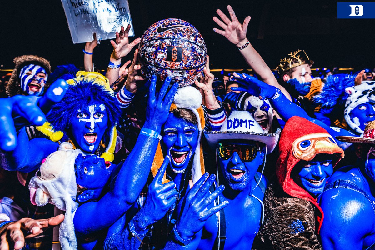 DukeMBB's tweet photo. we really do have the best fans 🔵💙 #CollegeColorsDay #StayCrazie https://t.co/NgPdGkxPk9