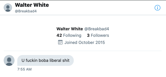 originalspin's tweet photo. Totally going to own this "own," boba liberals unite https://t.co/Qvjq9IQti5