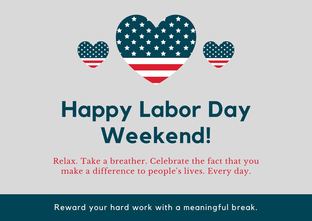 WorkspaceStrat's tweet photo. We finally made it to Friday which mean Labor Day Weekend is upon us! We hope that everyone has a safe and happy holiday weekend. #TGIF #LaborDay #LongWeekend https://t.co/W848rBRYgY