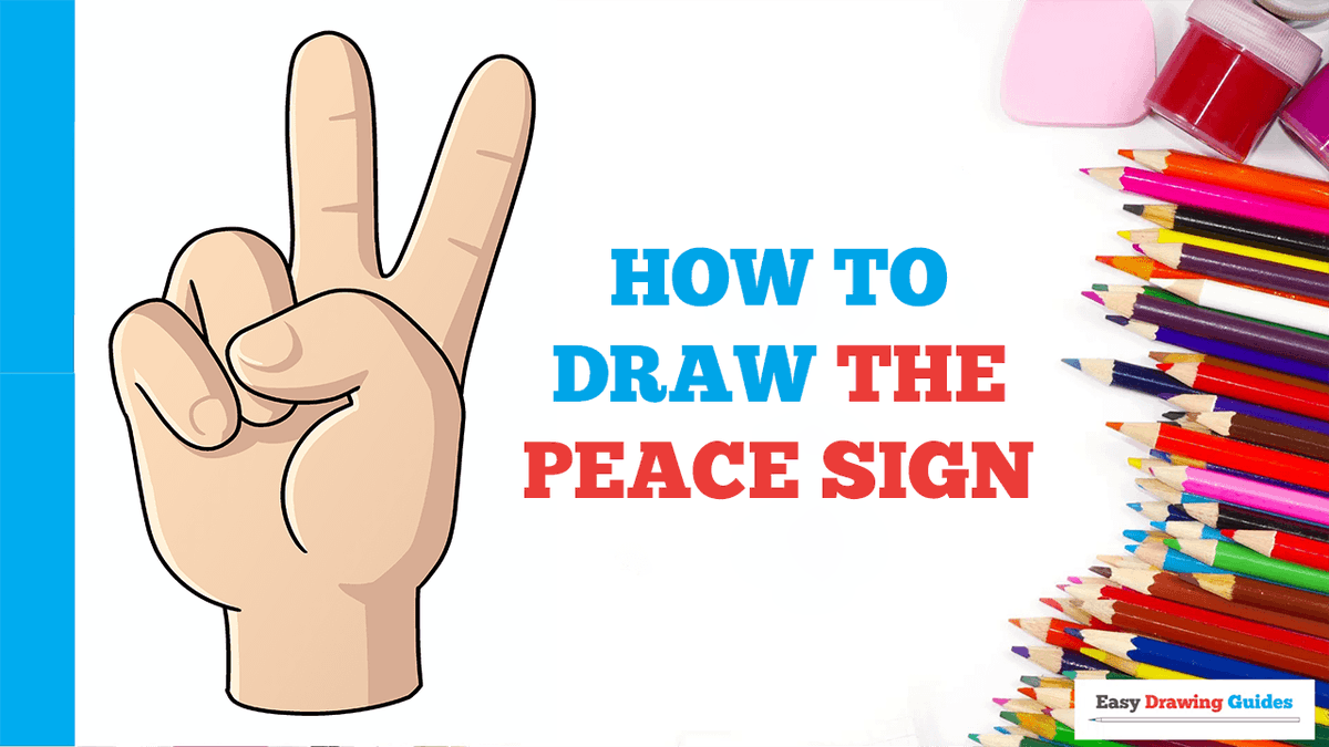 wallpapers Peace Sign Drawing Simple easy drawing guides on twitter how to