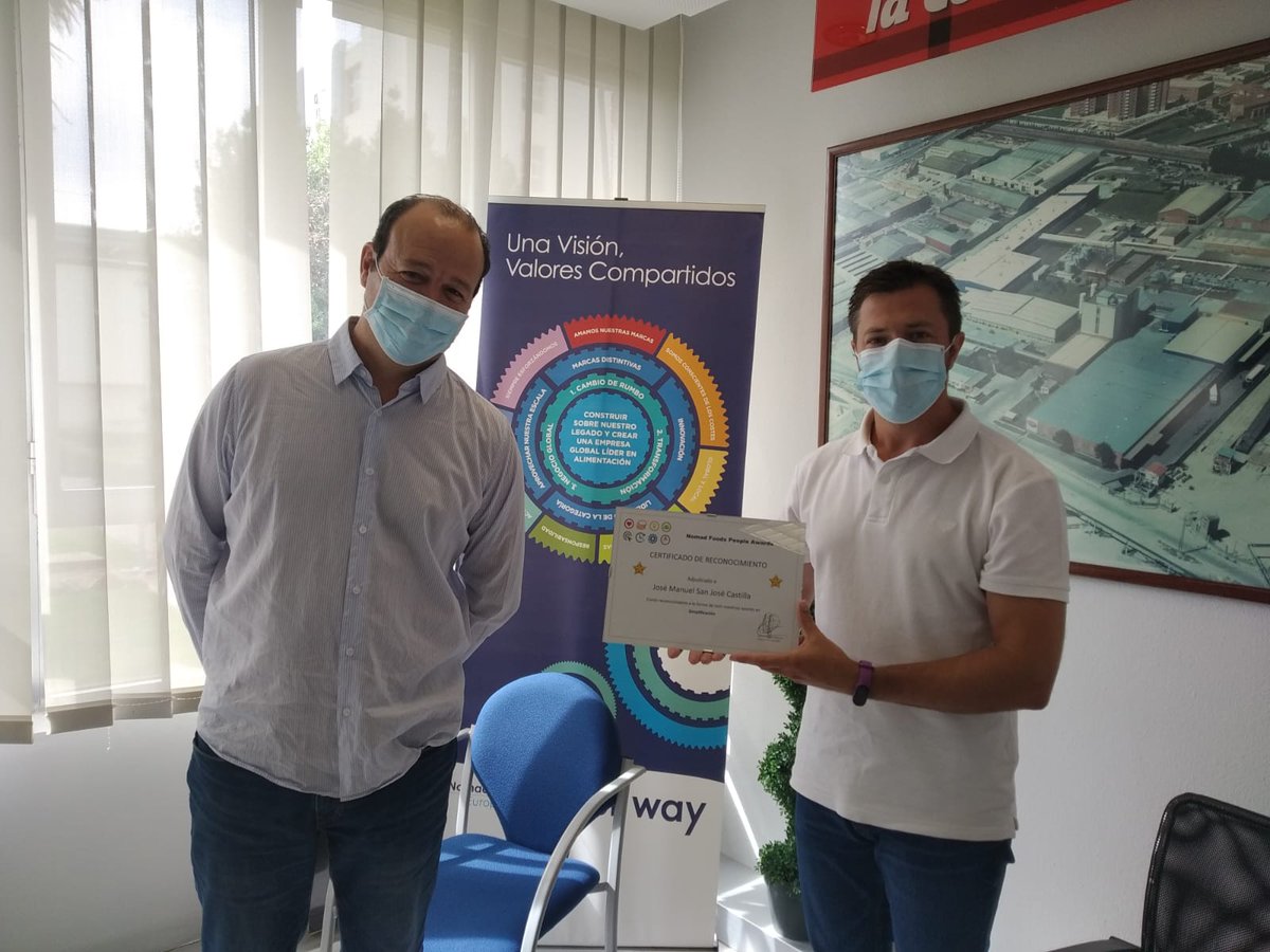 Muchas gracias a todos los colaboradores de la fábrica de <a href="/Findus_ES/">Findus España</a> en #Valladolid por este reconocimiento. Seguimos #digitalizando. #i40vall #i40 #Simplification #nomadfoods #ourway #servingtheworldwithbetterfood