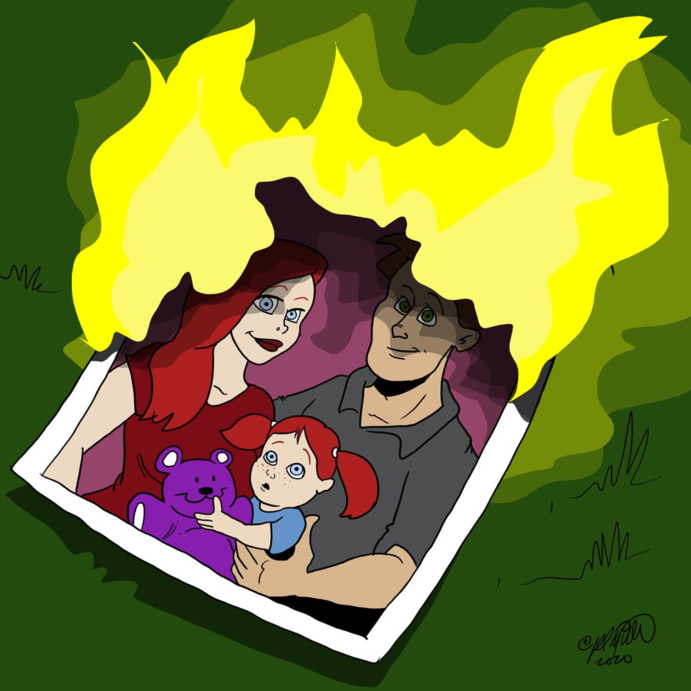 choochoobear's tweet photo. Today's @littlefears game, we had to summon the Spirit of Mother. We needed something important to sacrifice. My character burnt the only picture she had of her family complete. https://t.co/EXqqKiZSqW