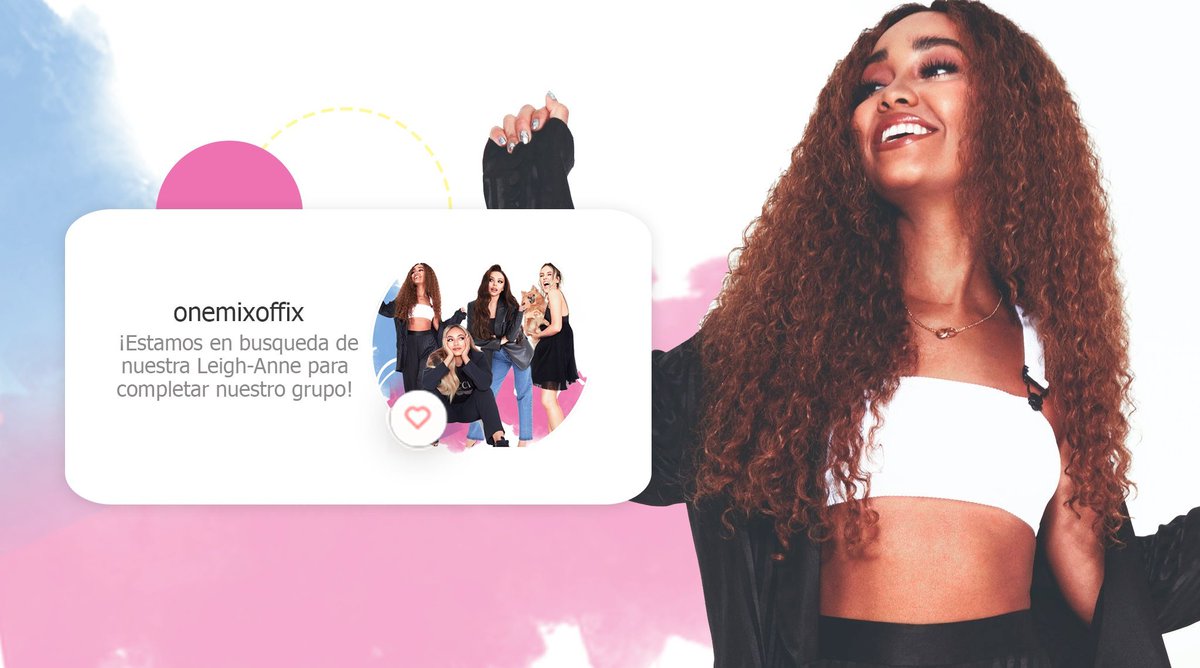 onemixoffix's tweet photo. ¡𝗢𝗻𝗲 𝗠𝗶𝘅 𝘁𝗲 𝗲𝘀𝘁𝗮́ 𝗯𝘂𝘀𝗰𝗮𝗻𝗱𝗼!
Estamos en búsqueda de alguna persona que interprete a Leigh-Anne para completar nuestro grupo y continuar repartiendo la magia de Little Mix en este lugar. 
¿Estás interesado/a? ¡No dudes en ir a nuestro DM! https://t.co/1Odzf71u9m