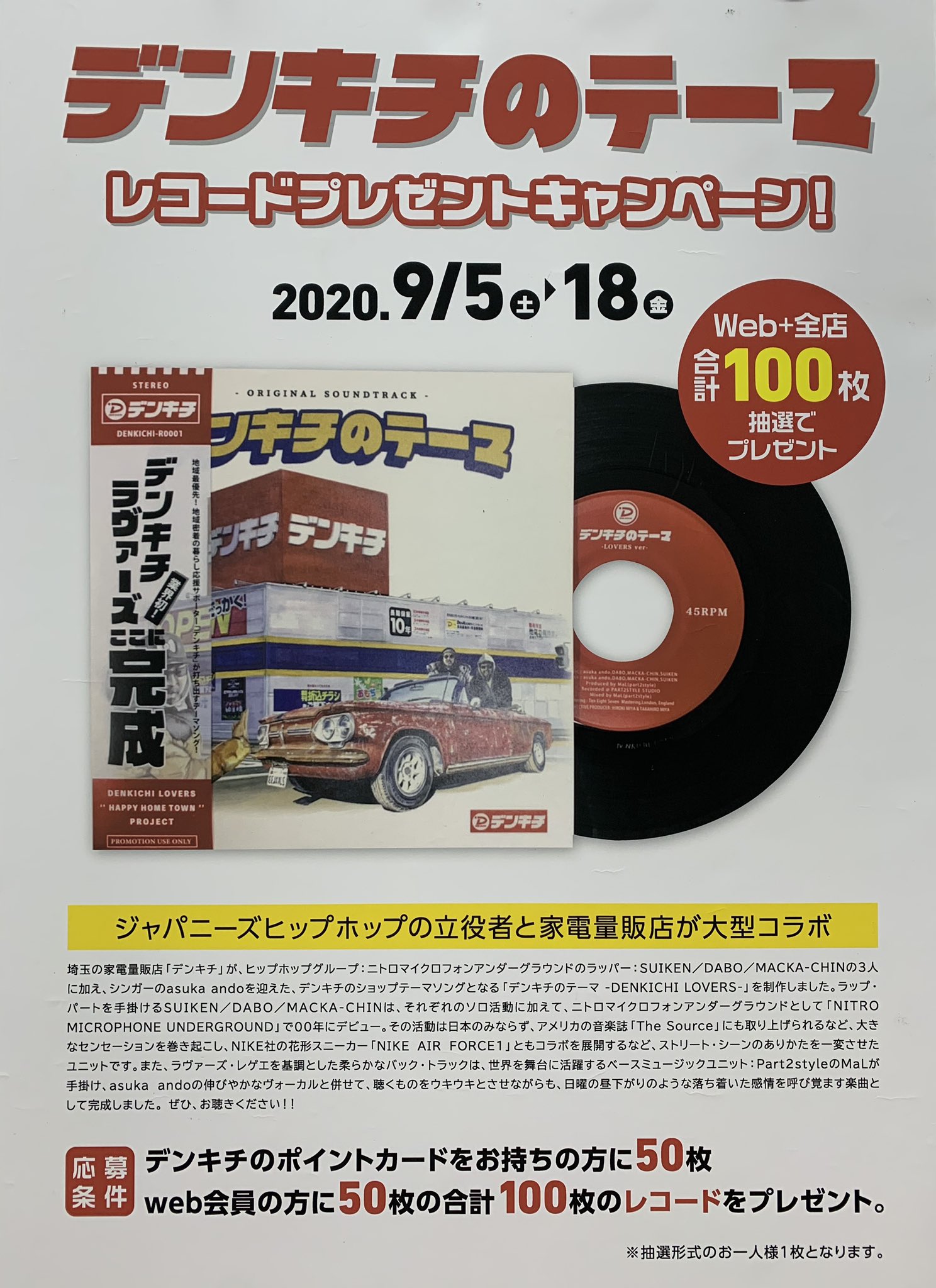 デンキチのテーマ DENKICHI LOVERS レコード