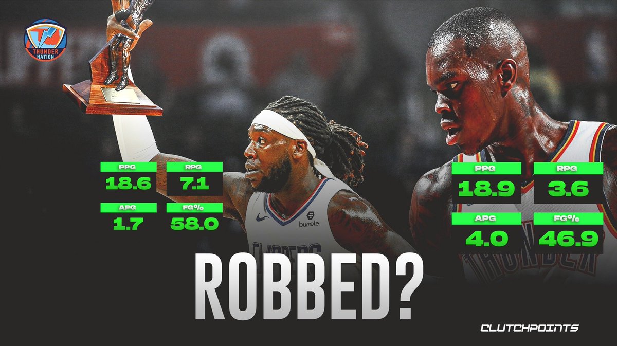 Thunder Nation On Twitter Judging By The Stats And Team Impact Dennis Schroder Got Robbed Big Time