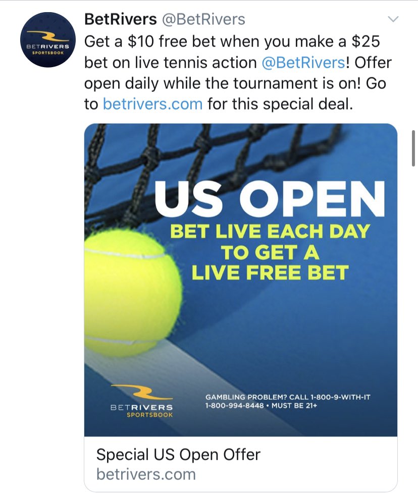 PrestoPromos's tweet photo. If there’s one site I can’t stand, it’s BetRivers.  Still, they’ve got some promos and an initial risk-free bet that can’t be ignored👀 https://t.co/Mbh8rpm2EI