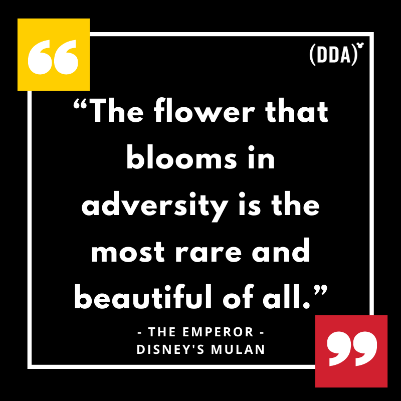 DDAConference's tweet photo. Sharing one of our favorite quotes from the animated version of Disney's Mulan in celebration of the launch of the live action version of @mulan exclusively streaming on @disneyplus 

Congratulations on your launch!  #disney #disneyplus #mulan #disneyquotes #disneydata https://t.co/vtMGB3JGxe
