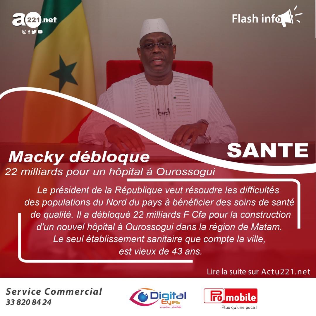 tweetA221's tweet photo. #MackySall
#NouvelHopital
#Ourossogui https://t.co/ADenHcZ3jW