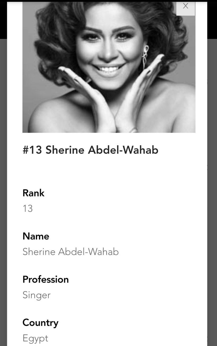 Doniasabry13's tweet photo. #شيرين تحتل المركز #13 
في قائمة 
مجلة فوربس العالمية لأكثر الفنانيين 
 تأثيرا ونجاحا في الشرق الأوسط 🔝🌟👑
@sherine https://t.co/x4q66Zr2WS
