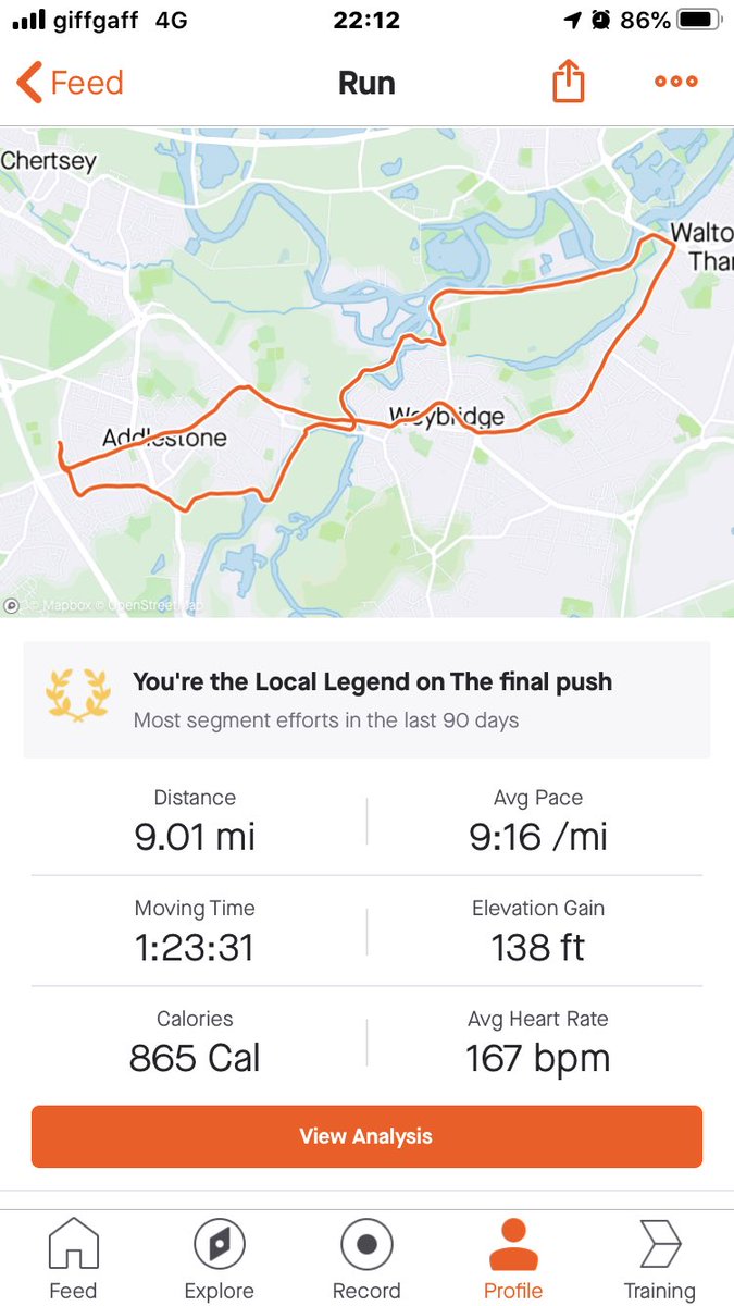 CC1173's tweet photo. Being back to work,is really messing with my Mojo! Cramming long ones in to make up my mileage,sucks! Iโm tired and have decided I hate workinโ,it gets in the way of my Running! Piss Off Work,You Arsehole ๐ฌ๐ฌ #workisevil #Runner #running #runningcomesfirst #๐ https://t.co/jpn4fB9Fkf