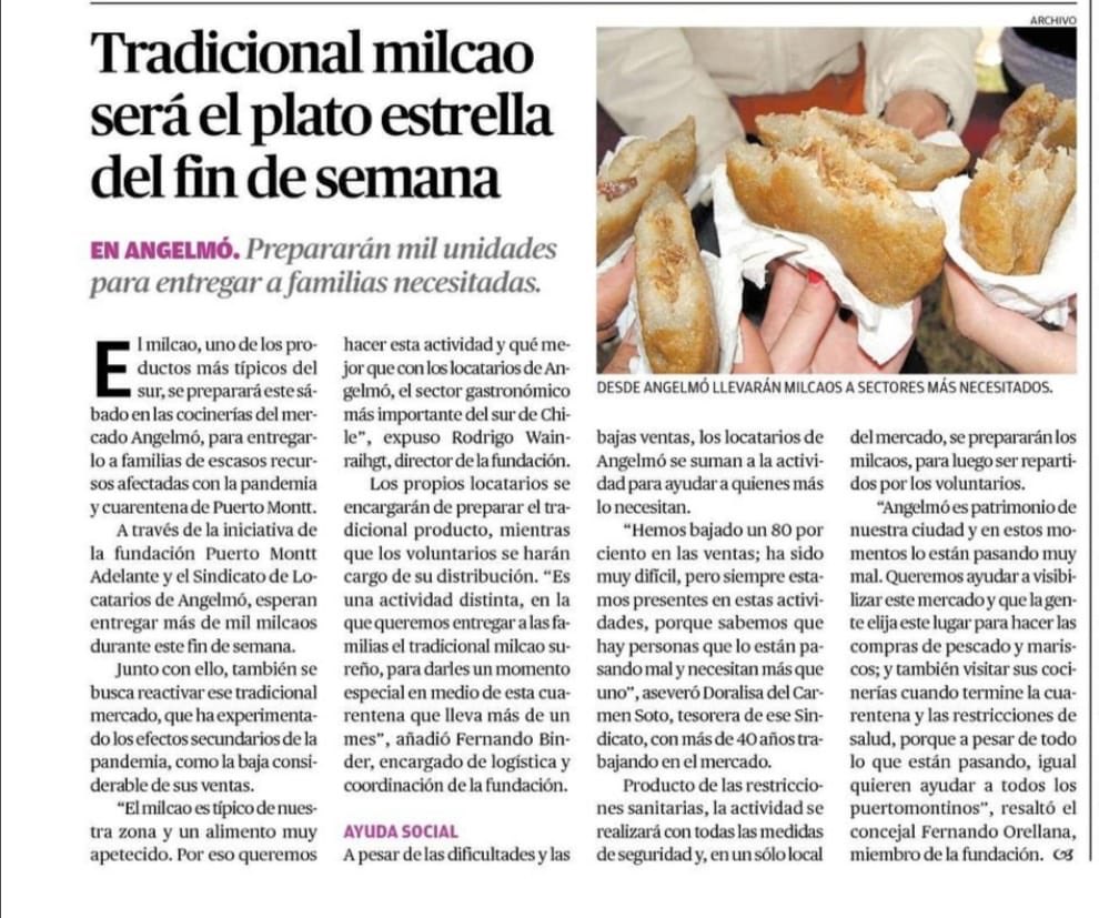 WAINRAIHGT's tweet photo. El @ellanquihue destaca la #Milcaton que vamos a realizar el día de mañana en conjunto con el #Mercado de #Angelmó ¿a quién más le gustan los #milcaos ? #jueeeeeeeeeeeee 😬👏🏻🍀 https://t.co/RodgO4rIHB