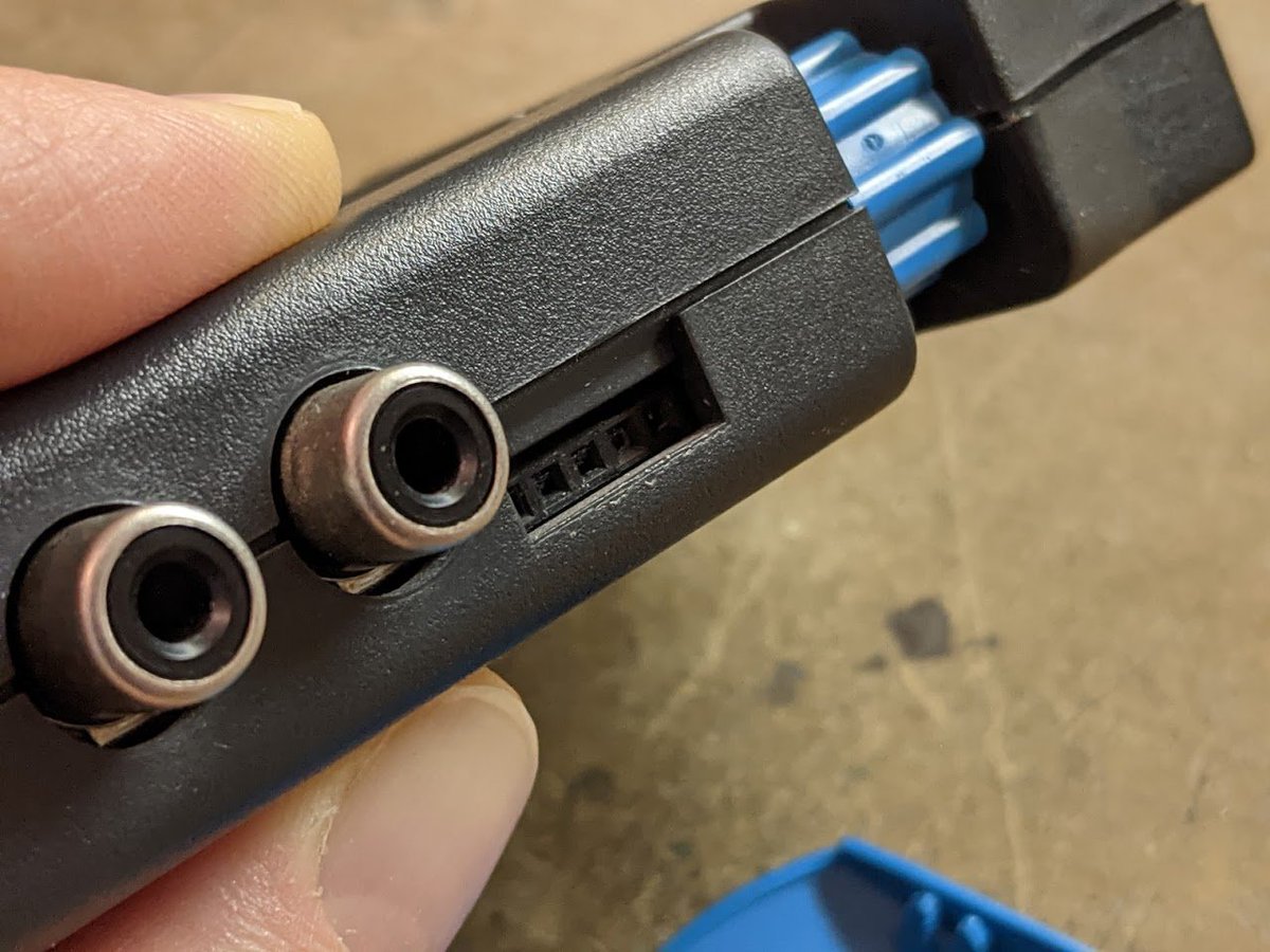 oh almost forgot to mention. next to the video in/thru ports there is a mystery 5-pin header.