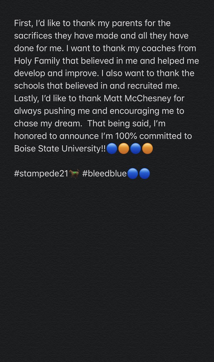 CordKringlen's tweet photo. COMMITTED!! #Stampede21🐎#BleedBlue 🔵🟠 @BradBedell @CoachHarsin @DarrenUscherBSU @SixZeroAcademy @HFHS_football #dungeonfamily https://t.co/TTPFBrzRsk