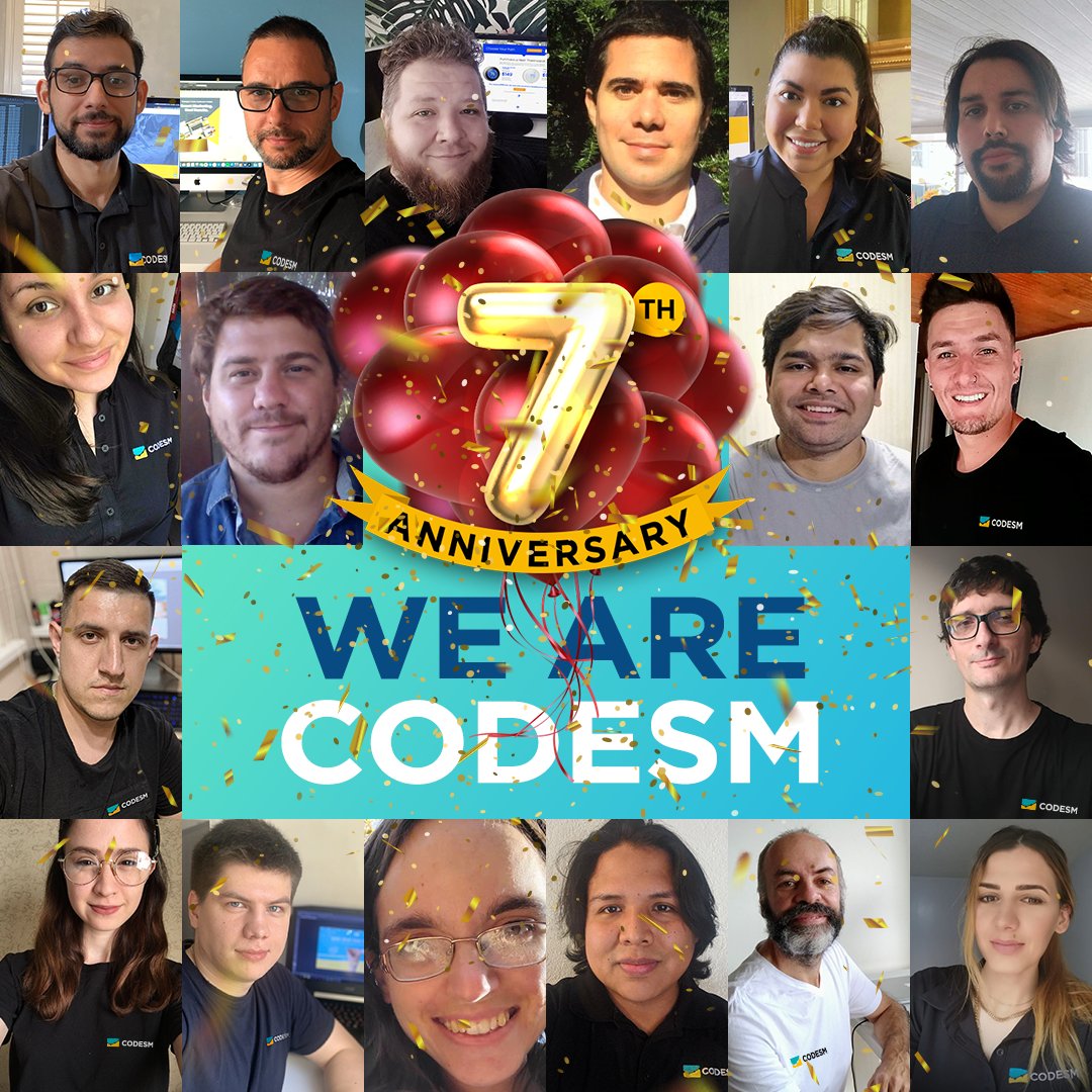 codesmmarketing's tweet photo. At CODESM, you have an entire team working hard at home for you.
 🎈🎉We are thrilled to be celebrating 7 years of providing smart marketing and real results for clients just like you!  🎉 🎈 https://t.co/PCy3Q8zkpW