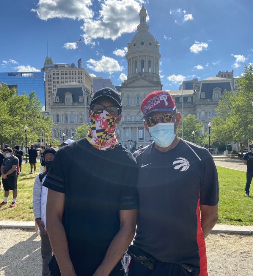 Raptors's tweet photo. "When I was just a baby, he took part in the Million Man March. I was there with him this time and we were fighting, marching, all of that just for the equality that he still hasn’t seen in his life."

Bigger than Basketball by @MalcMili13 

📰 » https://t.co/CUX755nk4F https://t.co/NwCrz7ejTa