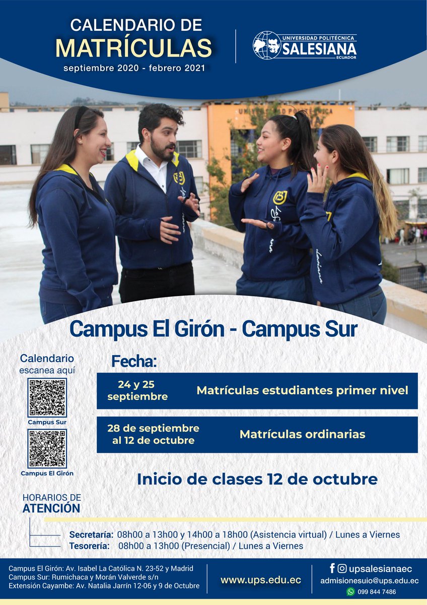 InDi_UPS's tweet photo. #LaUPSNoSeDetiene | Empieza tu formación profesional en #LaSale, tenemos el mejor ambiente académico para potenciar tus habilidades. 

Conoce sobre el proceso de matrículas en el siguiente enlace: 

➡️ https://t.co/vz4fkfE6rp

#LaSaleEsComunicación
#EstudiaEnLaUPS https://t.co/ZjuCWU0sM4