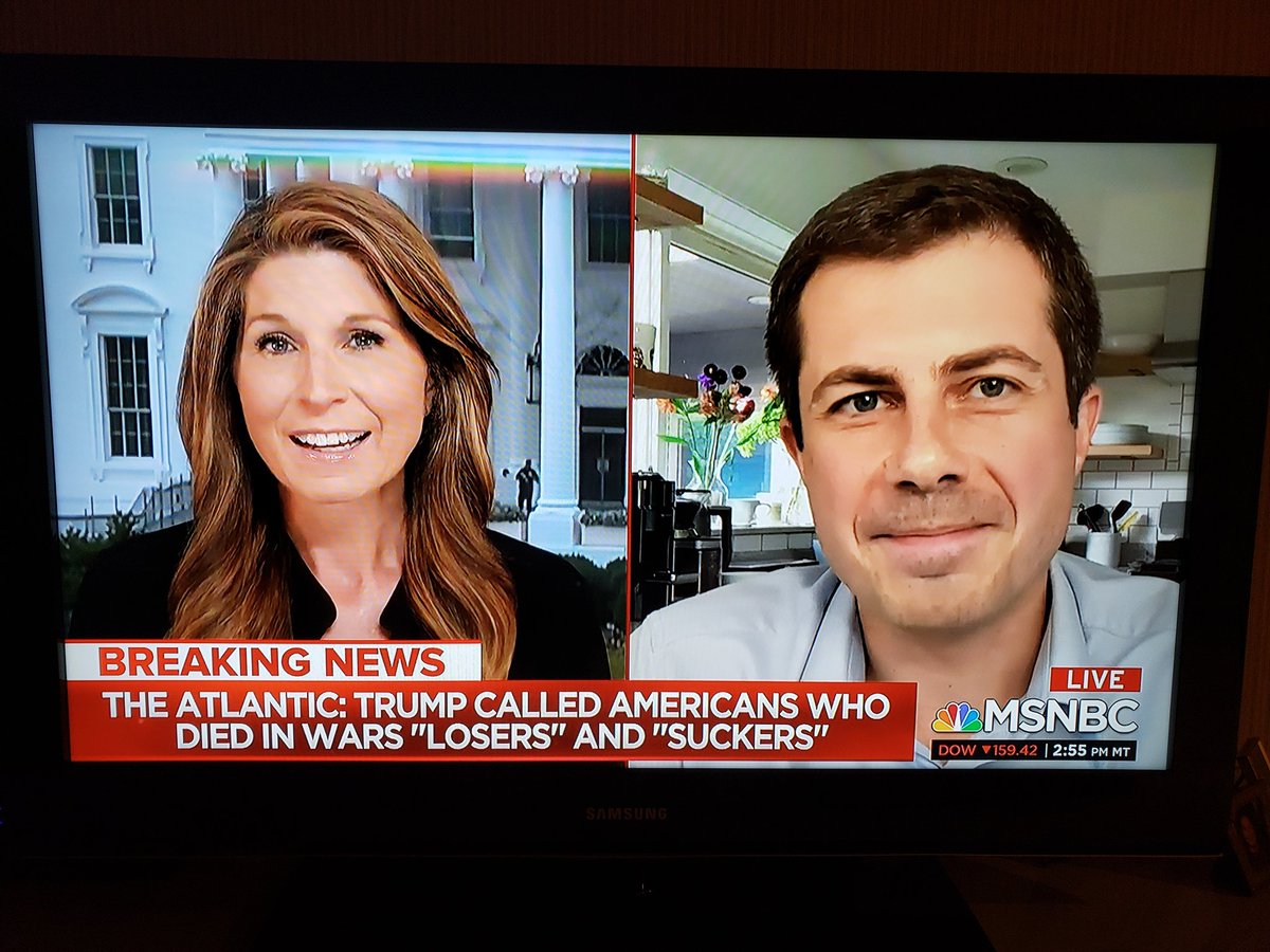 InspiredByPete's tweet photo. Just caught @PeteButtigieg on @MSNBC, and it feels so good to hear from and see Pete. I'm so grateful he's still staying involved. We need his voice more than ever! https://t.co/NtLQ4YKNbe