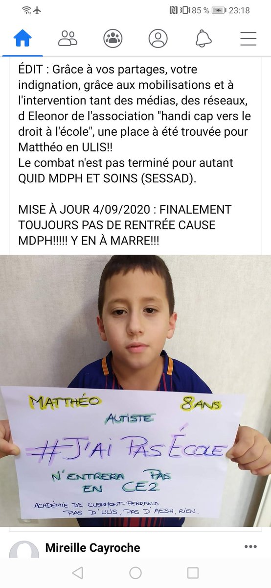 Aidons le à trouver une école. Partageons tous son histoire.
Parce que seul on va plus vite mais ensemble on va plus loin