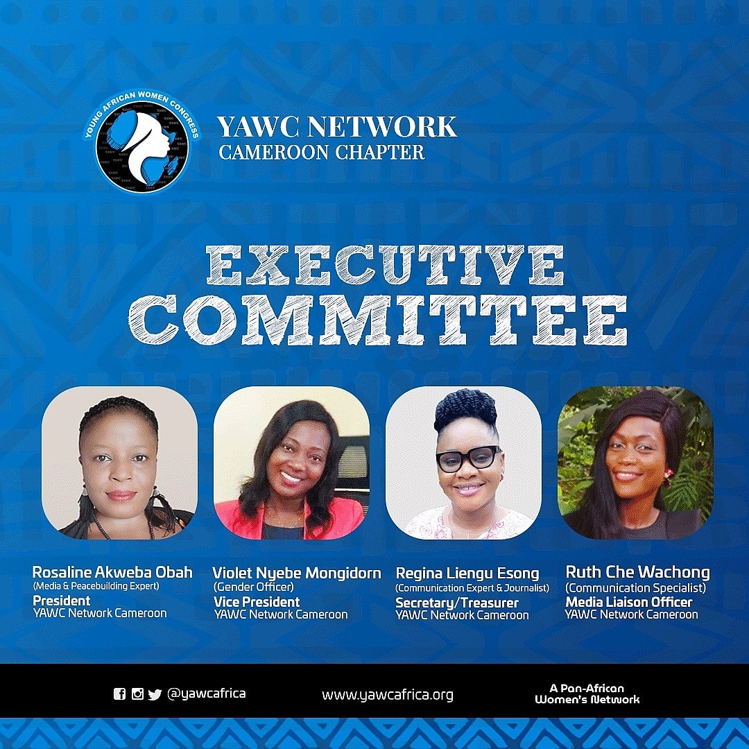 YAWCAfrica's tweet photo. Meet the Executive Committee of the YAWC Network, Cameroon Chapter. https://t.co/quAQt1OvhY