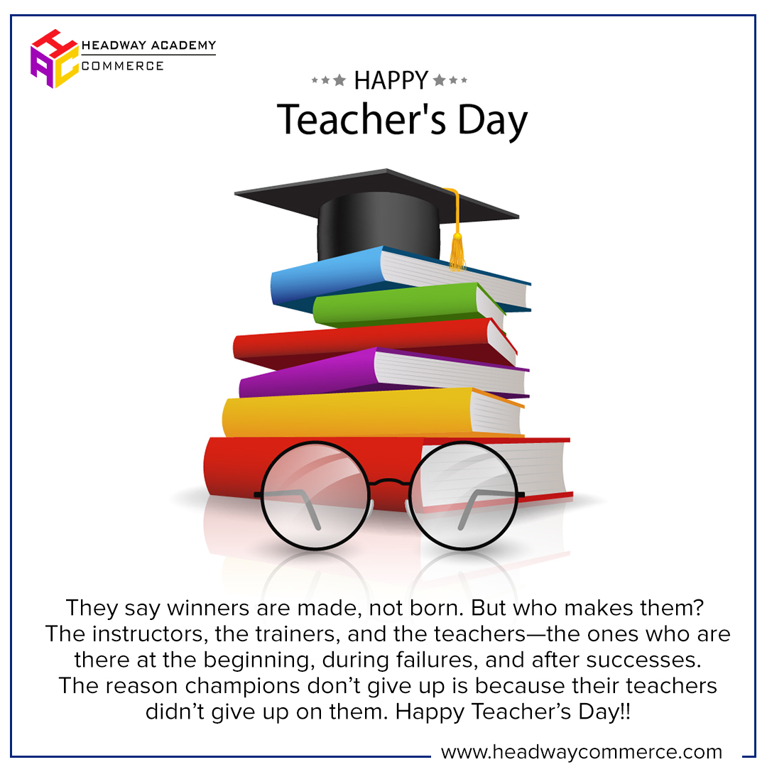 HACommerce's tweet photo. They say winners are made, not born. But who makes them? 
The instructors, the trainers, and the teachers—the ones who are there at the beginning, during failures, and after successes The reason champions don’t give up is because their teachers didn’t give up on them.#TeachersDay https://t.co/cFCOvUuyR5