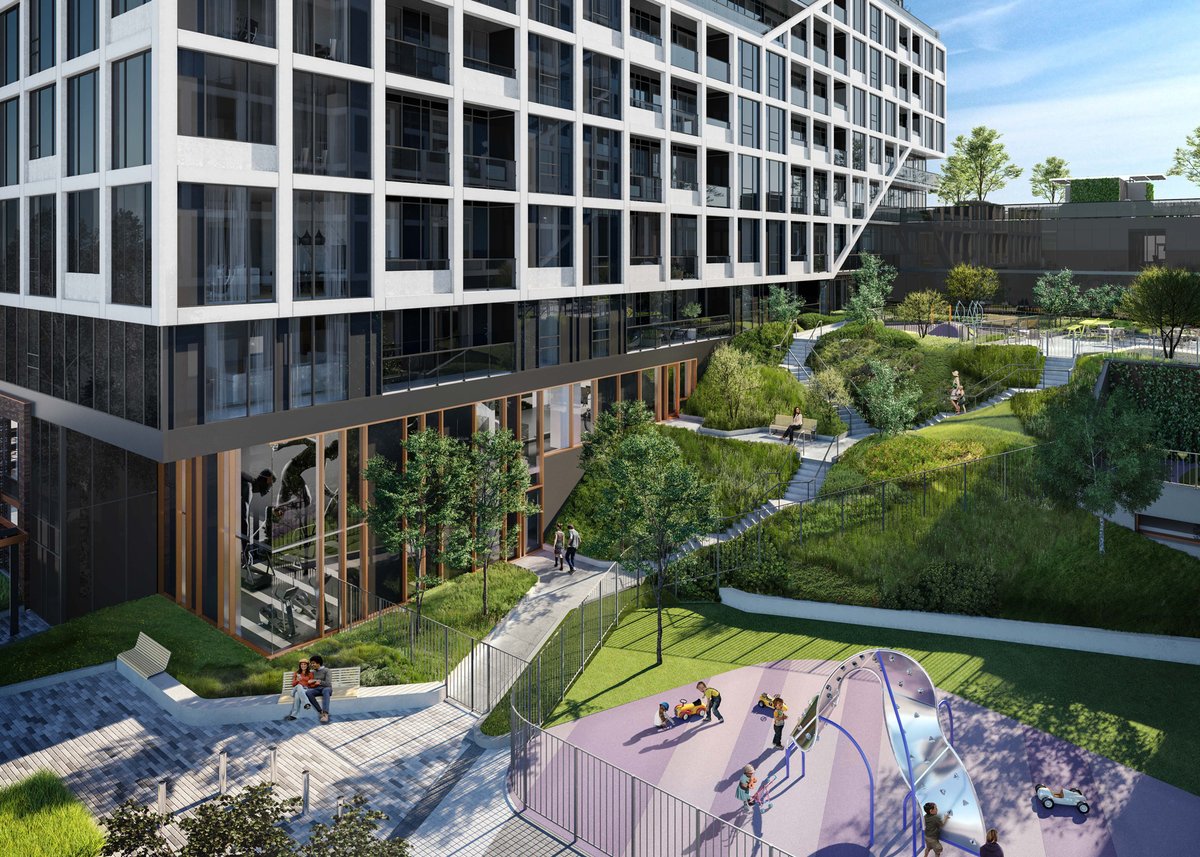 tridel's tweet photo. Designed to integrate itself into the existing fabric of the neighbourhood, MRKT Alexandra Park welcomes the outside in, providing a seamless connection between public and private spaces: https://t.co/DzAqyd35bv   #builtforlife    vr by @Pureblink_ https://t.co/C7uCMj529g