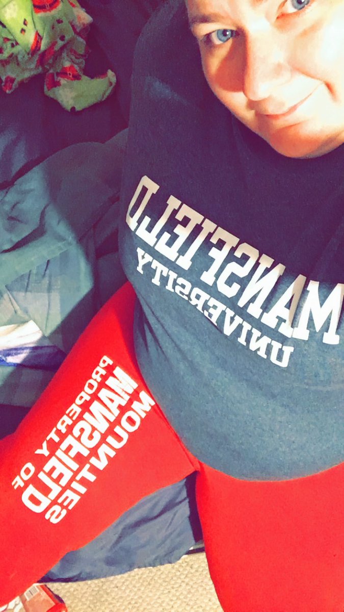 kase615's tweet photo. Rocking my @MUMounties swag today. I’m glad to be back home. ❤️🥰😍😘 @mansfieldu #CollegeColorsDay #OneTeam2021 https://t.co/NvsXjVlirF